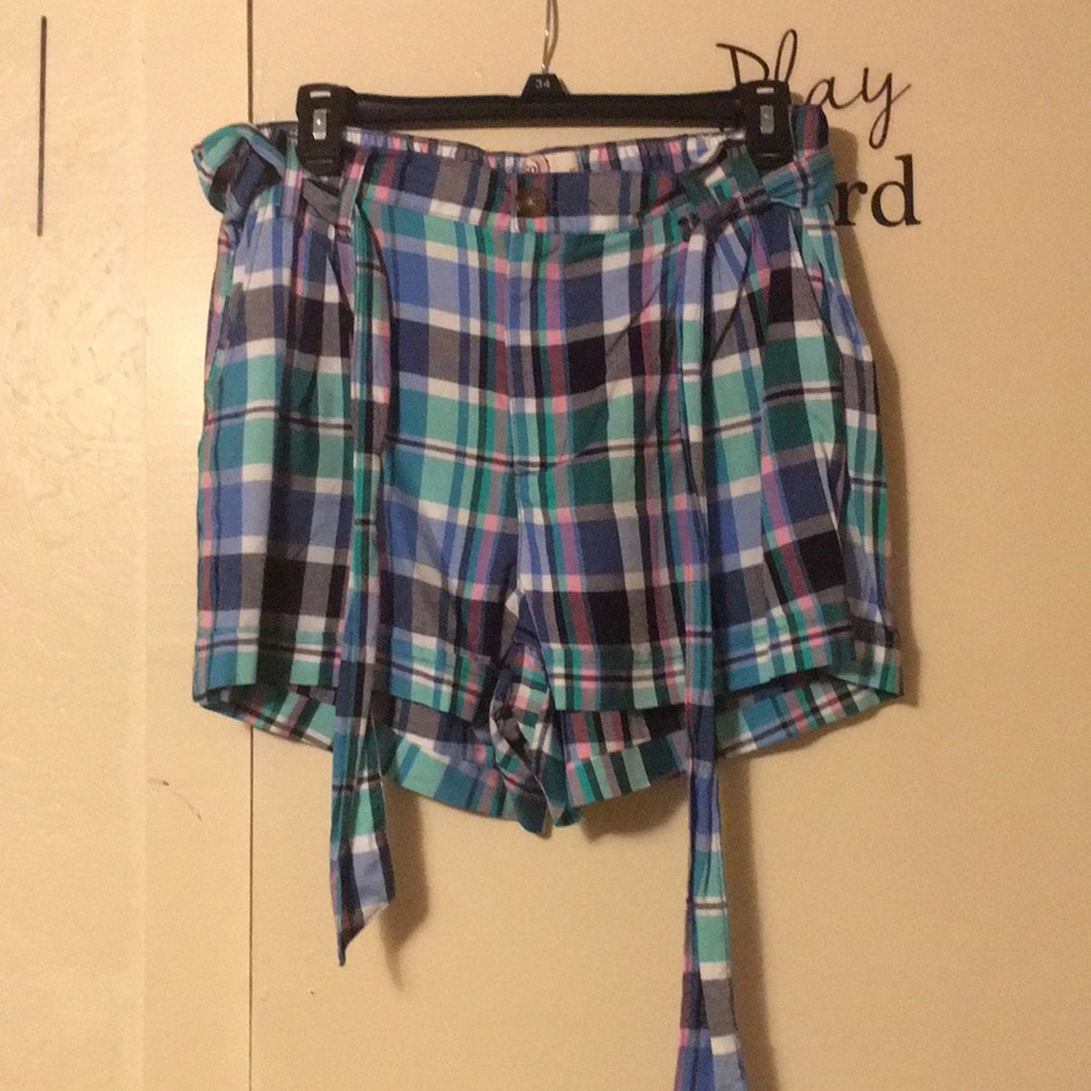 Plaid shorts, super comfy